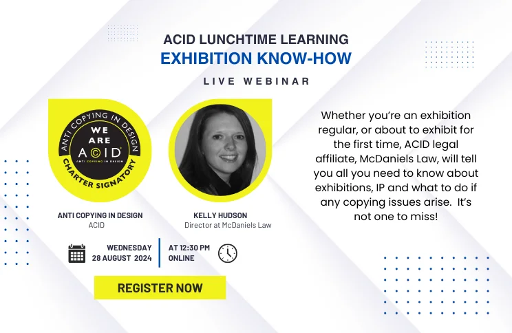 28th August – ACID Webinar: Exhibition Know-How – Copyright and IP Advice