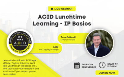 21st November – ACID Webinar on Intellectual Property (IP) Basics